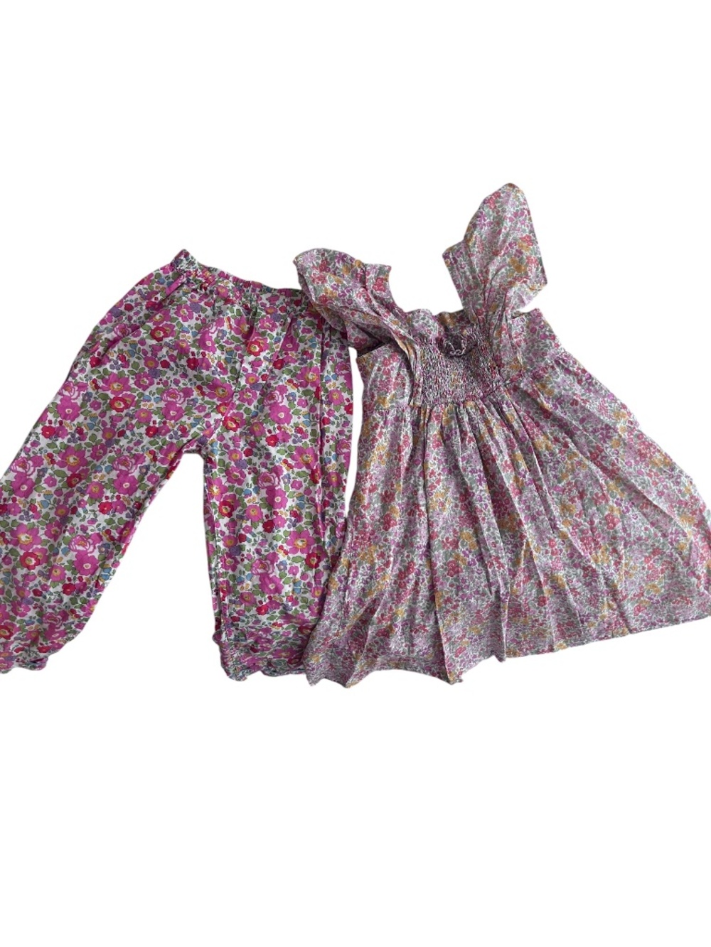 Liberty of London UK floral print GIRLS top and pants M 6
